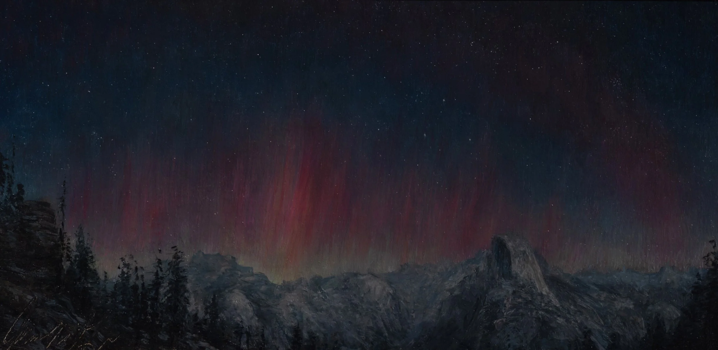 Aurora Borealis and SAR Arc Over Yosemite, 10/10/2024