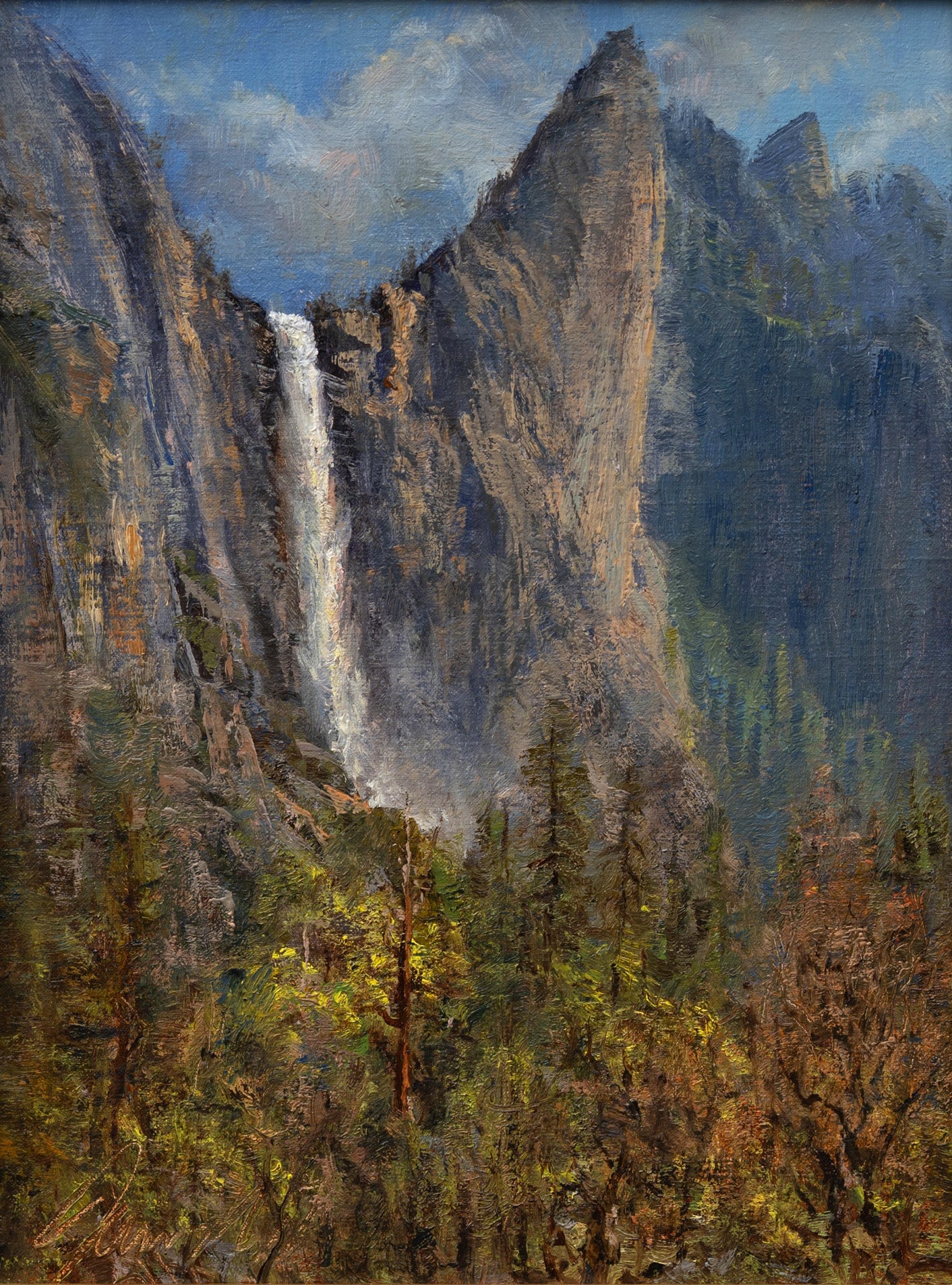 Bridalveil and Leaning Tower