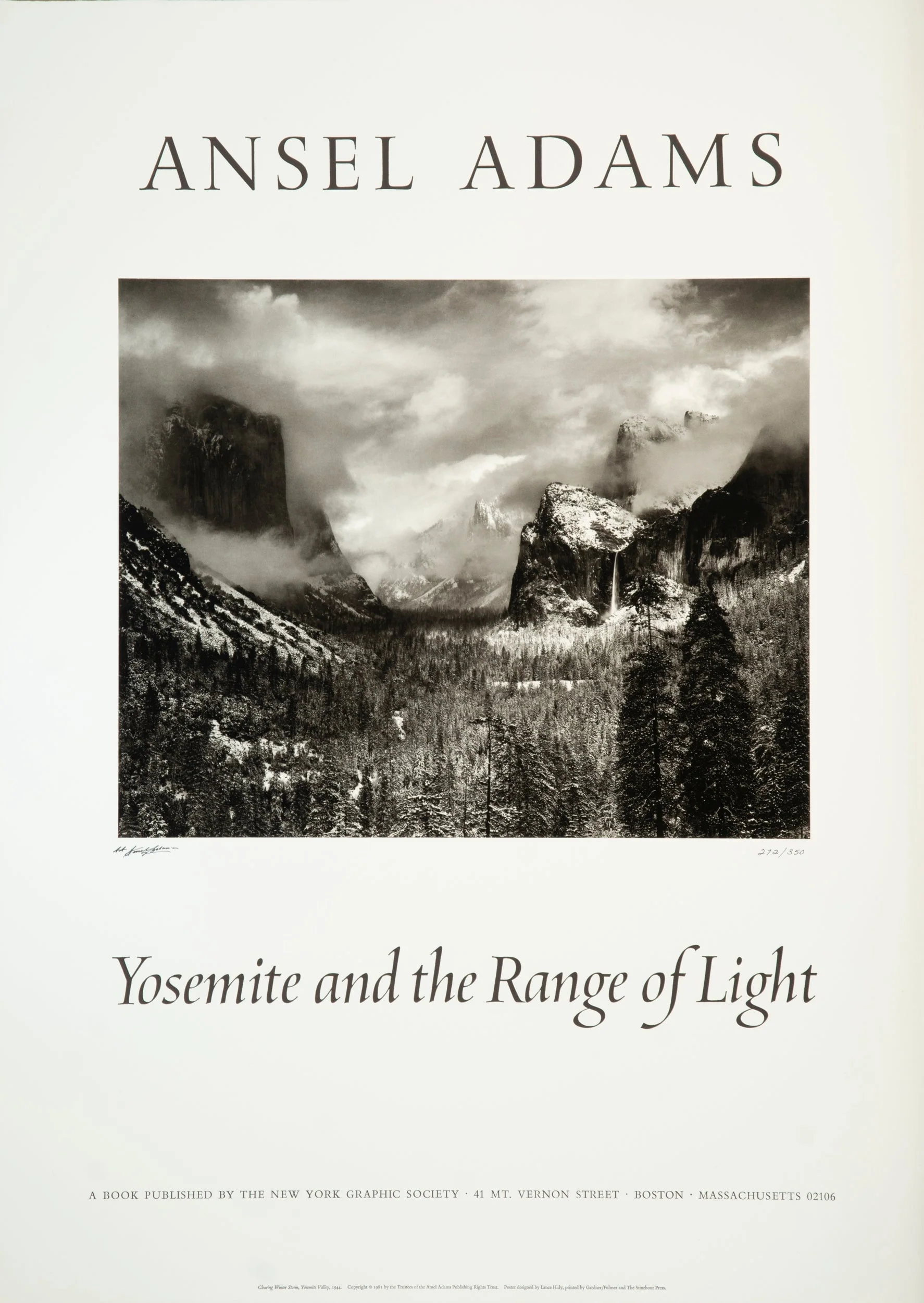 Clearing Winter Storm, Signed Deluxe Poster