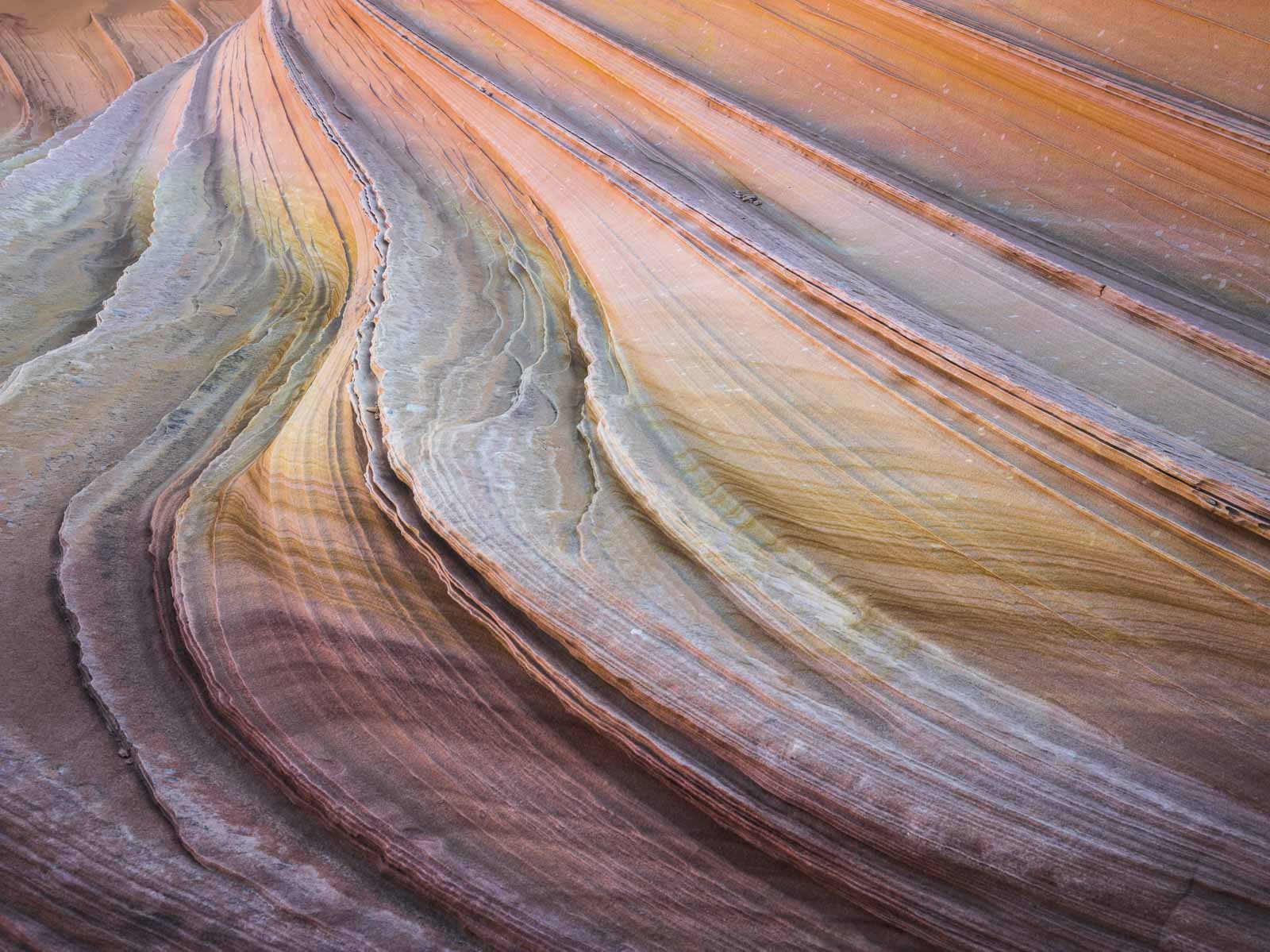 Colorful Layered Striations, Paria Wilderness, Utah