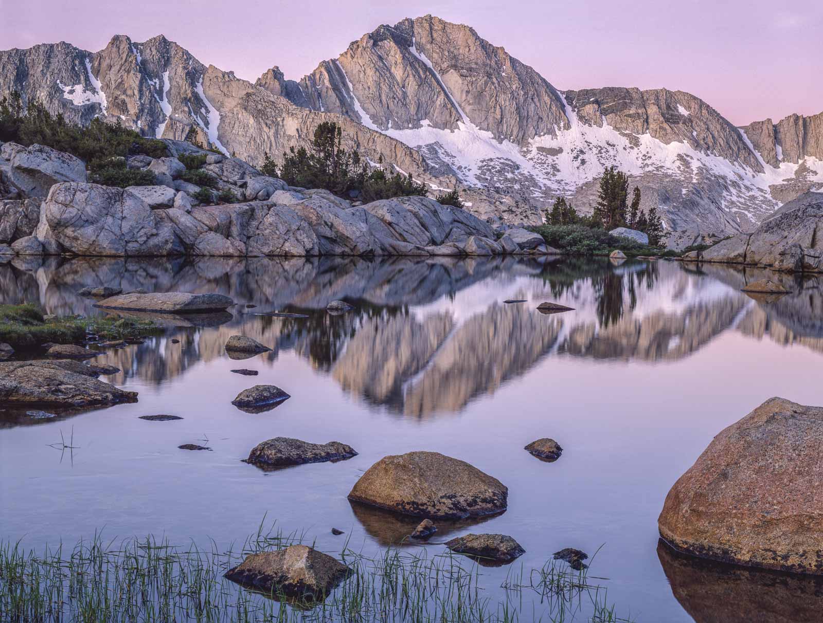 Dawn, Lake, Dusy Basin