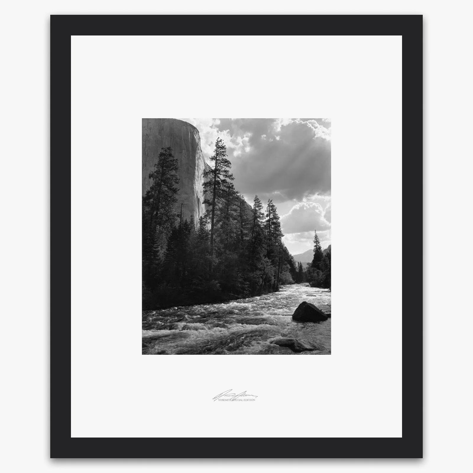 El Capitan, Merced River, Clouds - Image 3