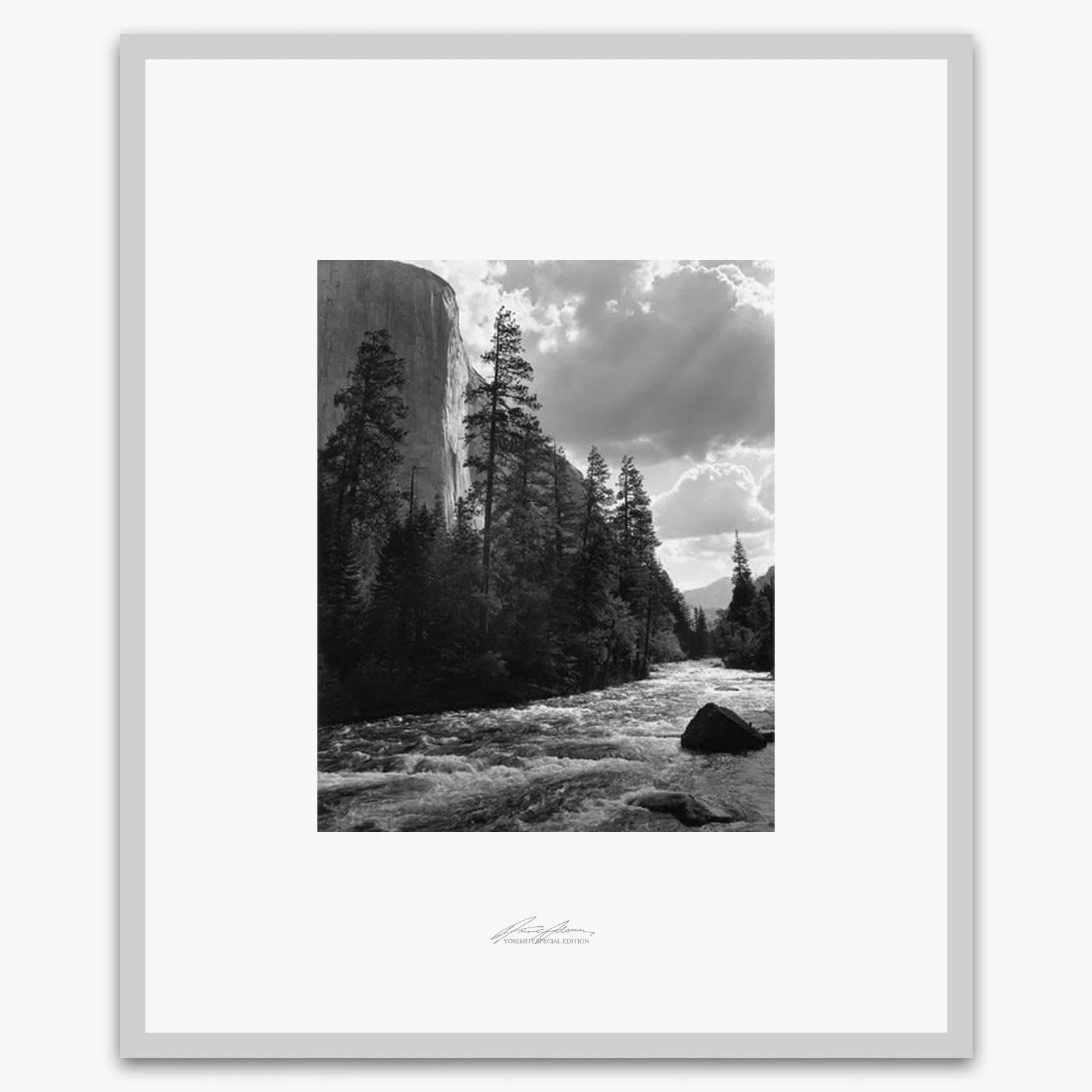 El Capitan, Merced River, Clouds - Image 4
