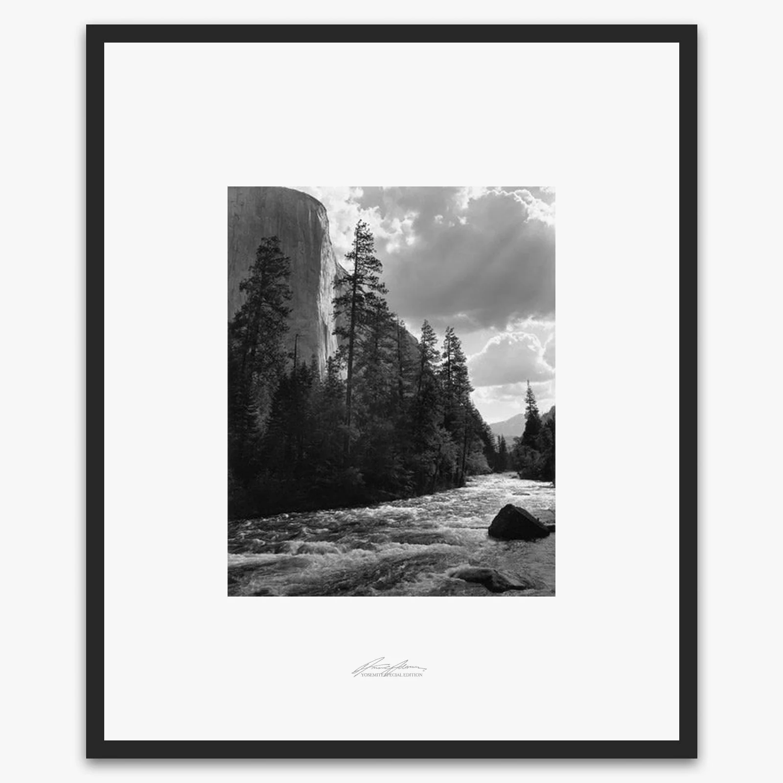El Capitan, Merced River, Clouds - Image 5