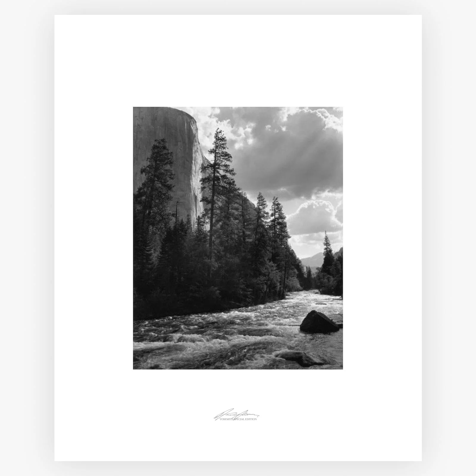 El Capitan, Merced River, Clouds - Image 7