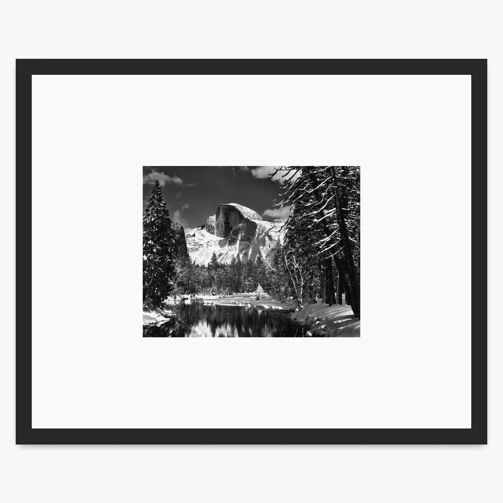 Half Dome, Merced River, Winter - Image 3