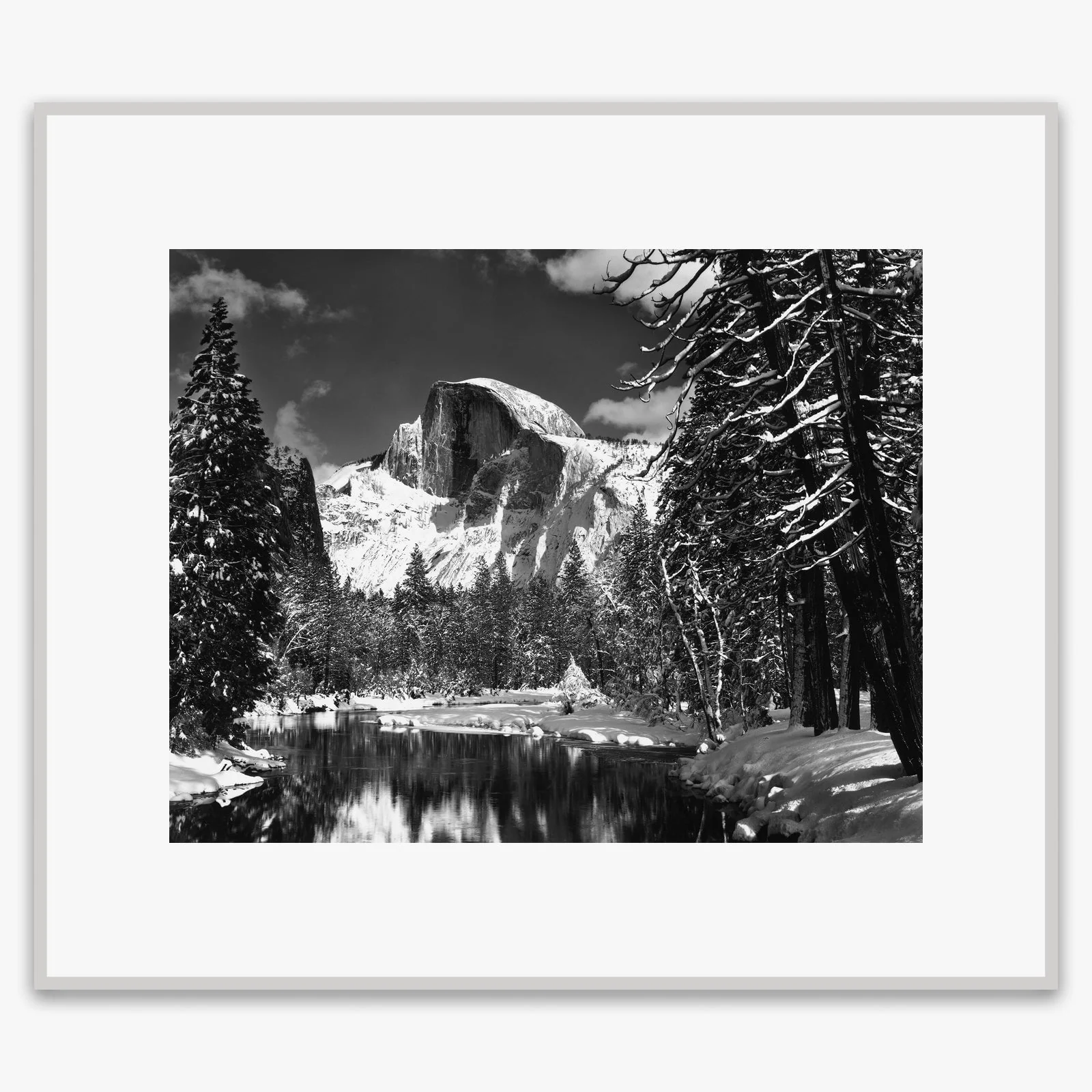 Half Dome, Merced River, Winter - Image 3