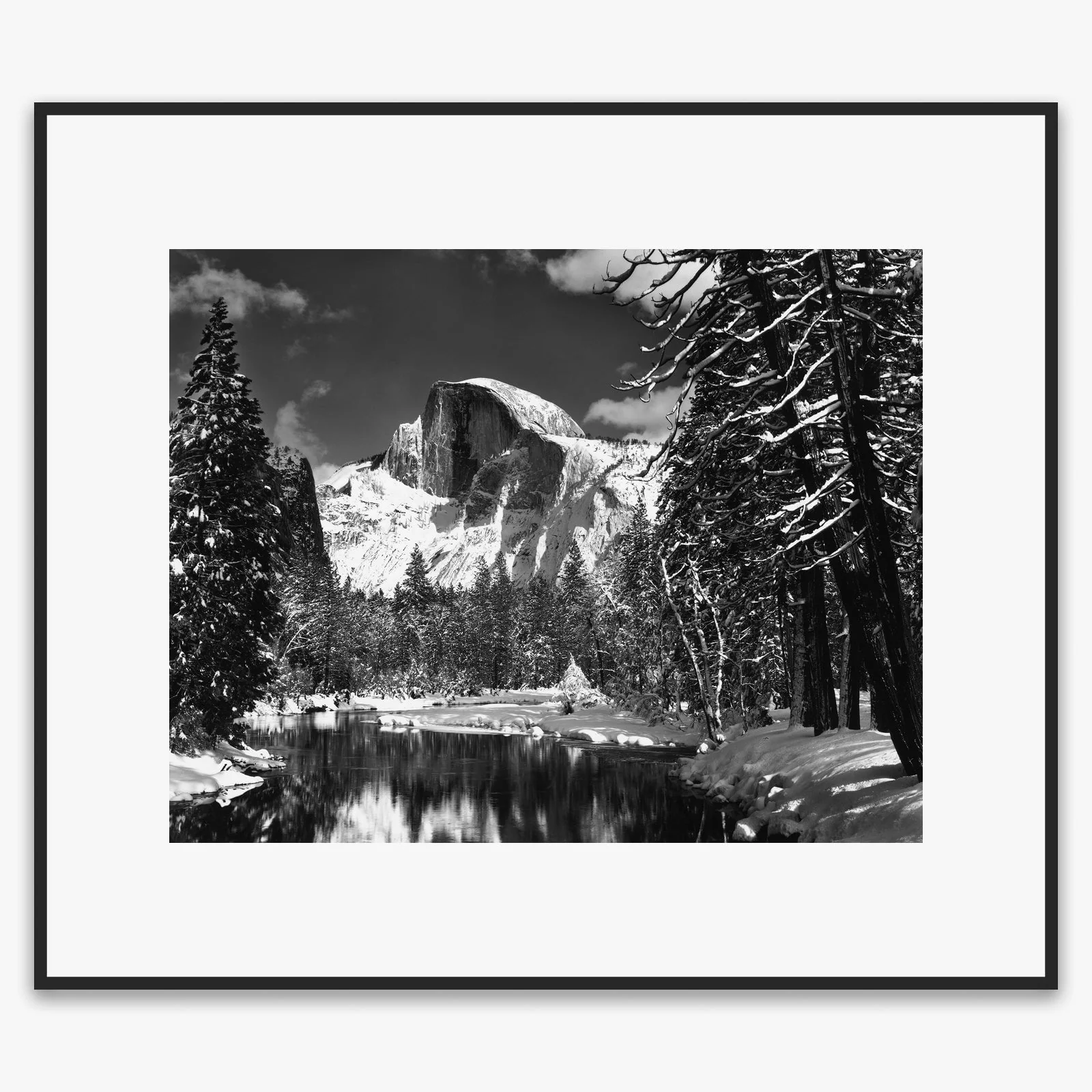 Half Dome, Merced River, Winter - Image 4