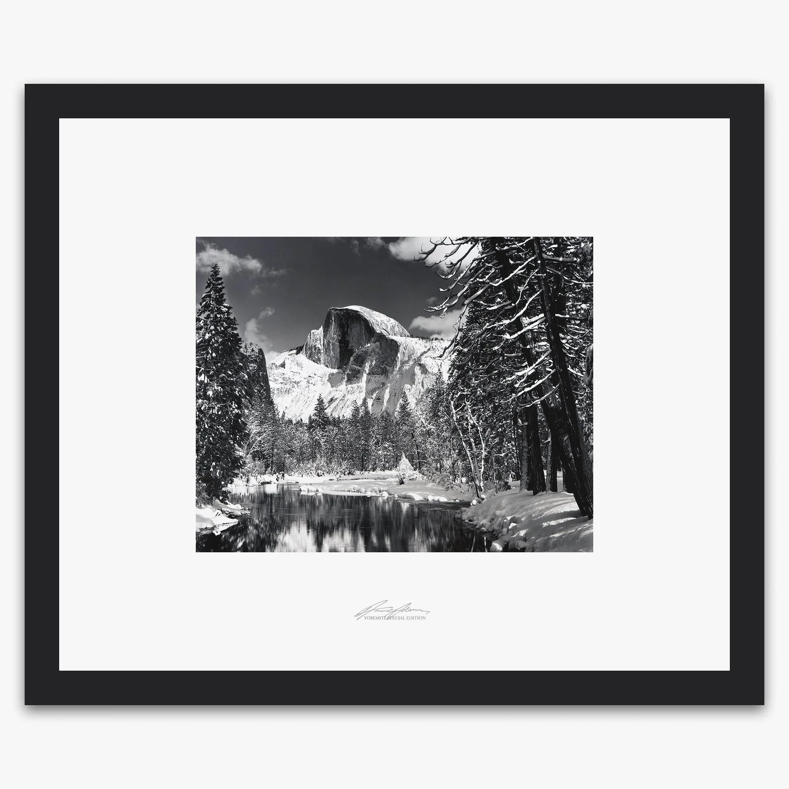 Half Dome, Merced River, Winter - Image 3