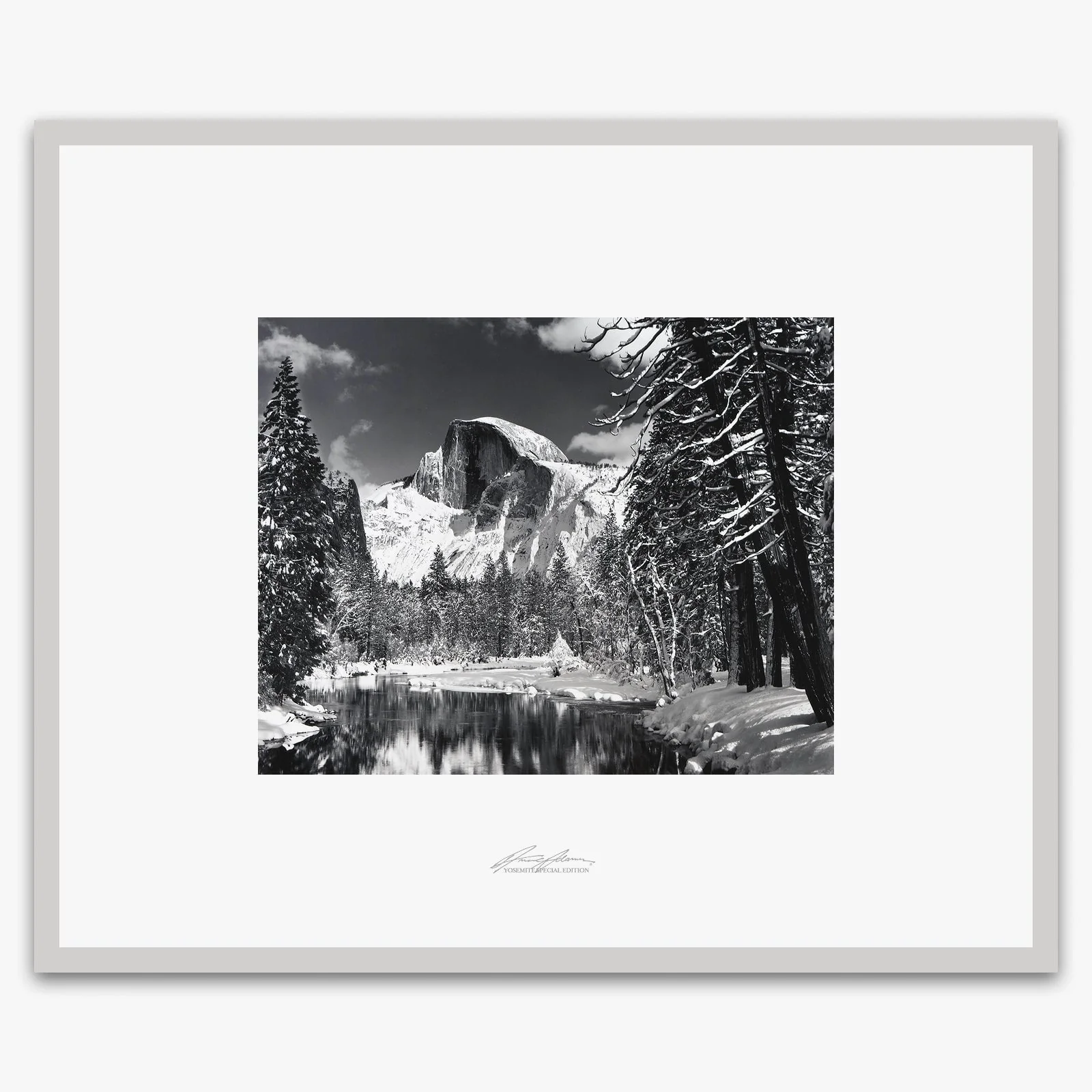 Half Dome, Merced River, Winter - Image 4