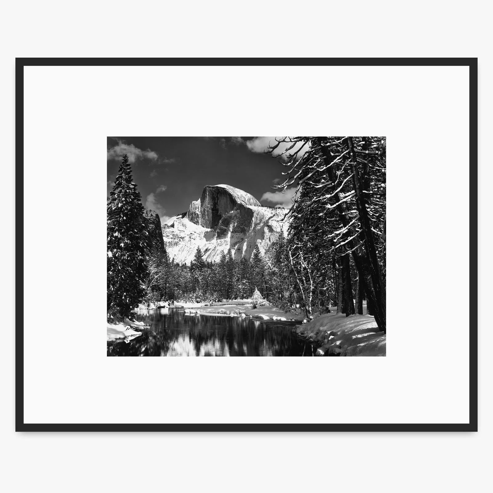 Half Dome, Merced River, Winter - Image 2