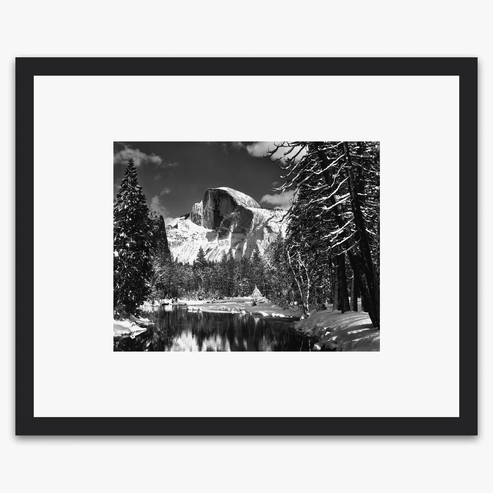 Half Dome, Merced River, Winter - Image 3