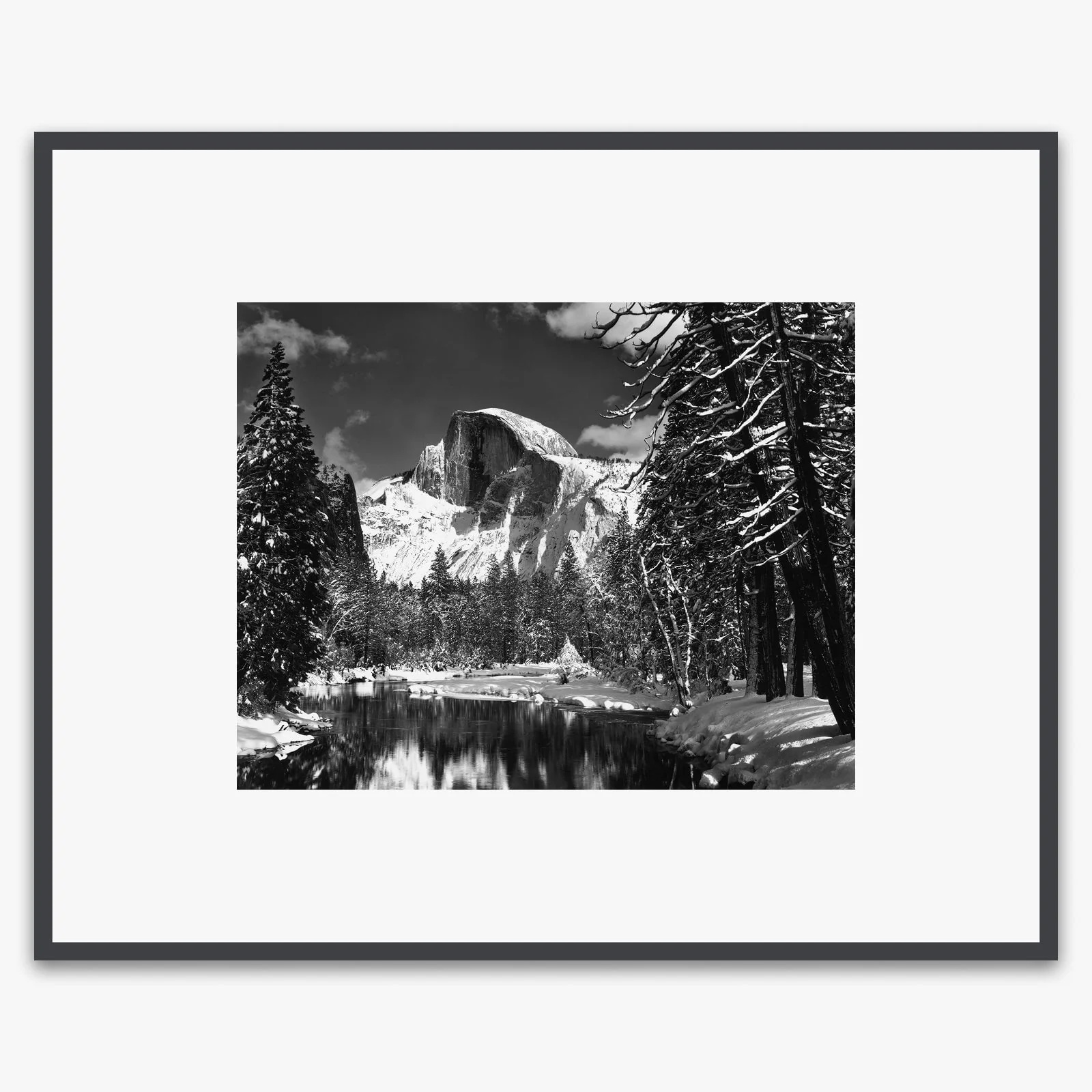 Half Dome, Merced River, Winter - Image 4