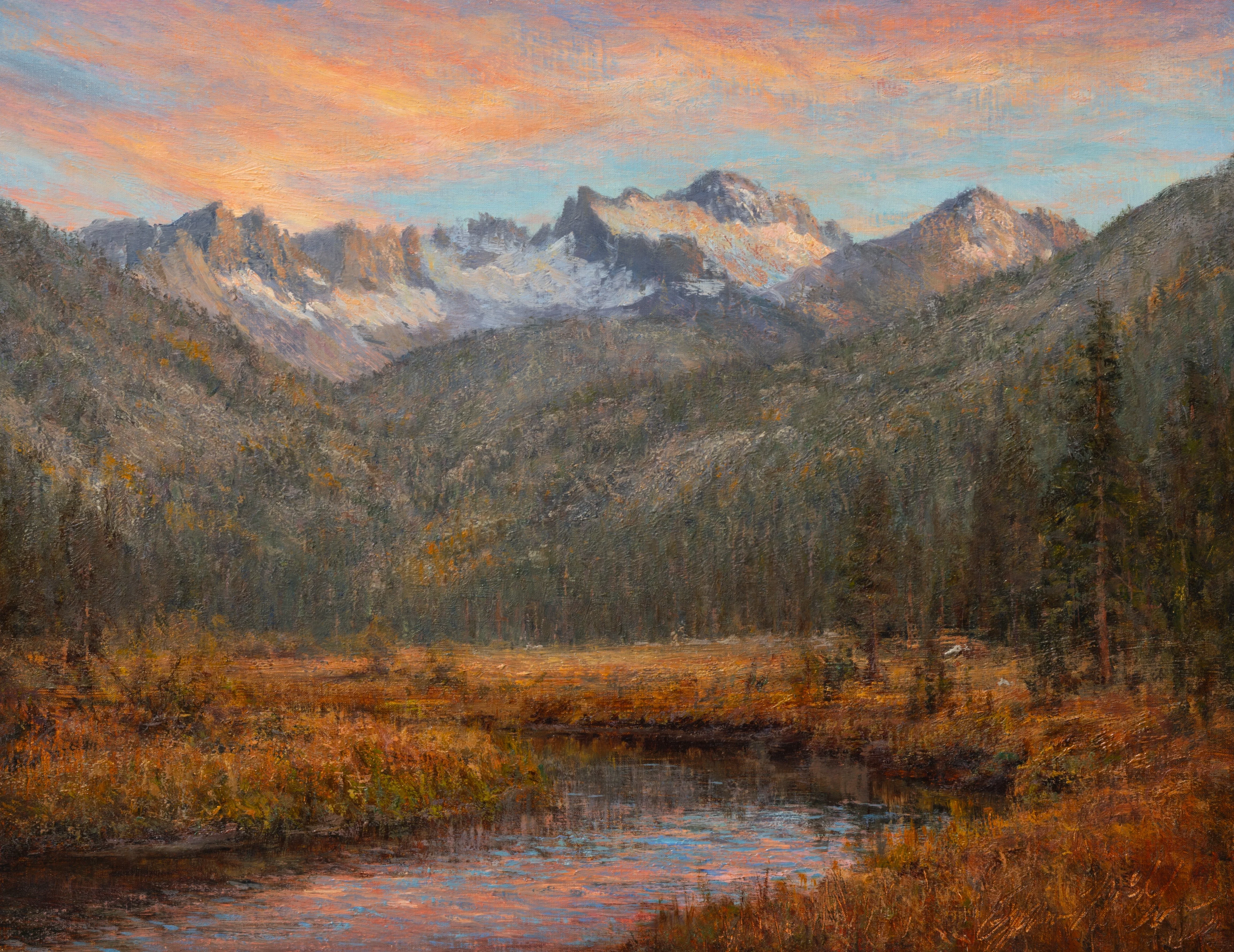 Sunset of Lyell Glacier